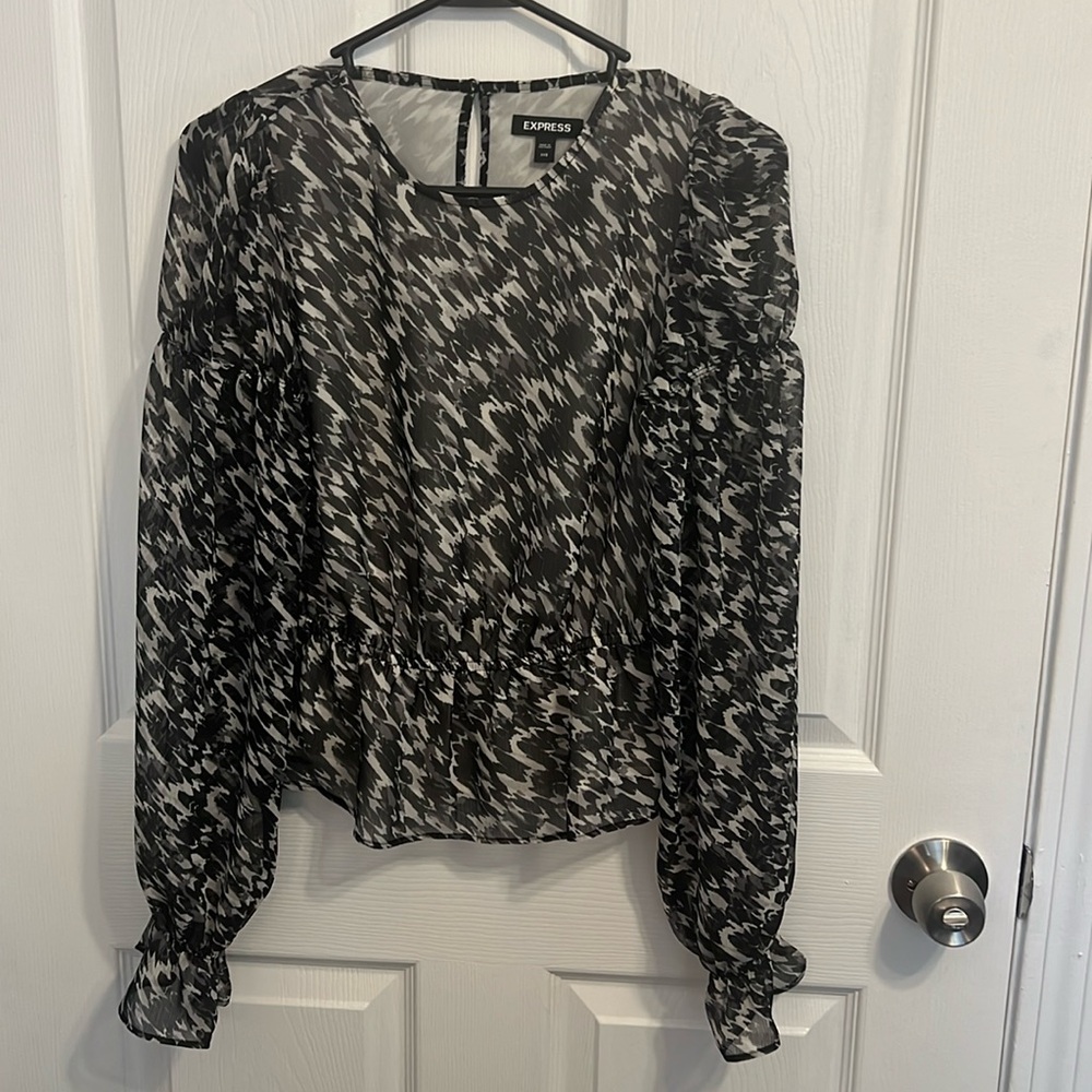 Express Peplum Blouse. XXS, NWOT